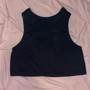 Black crop top size M/L